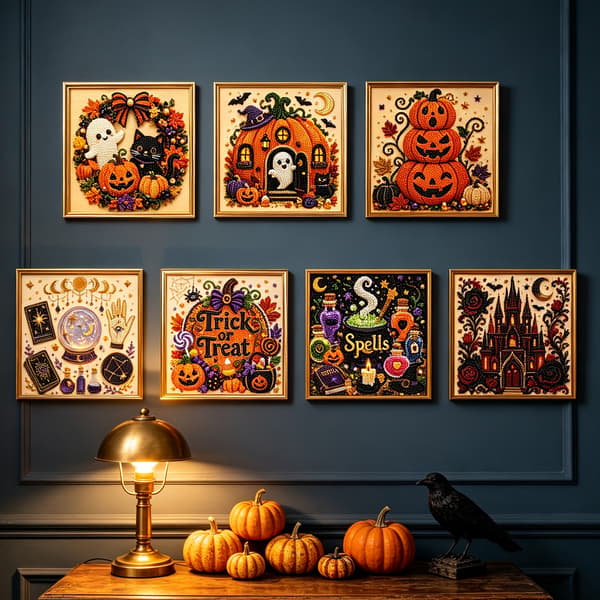 Halloween 3D Diamond Art Set - Rosenslott