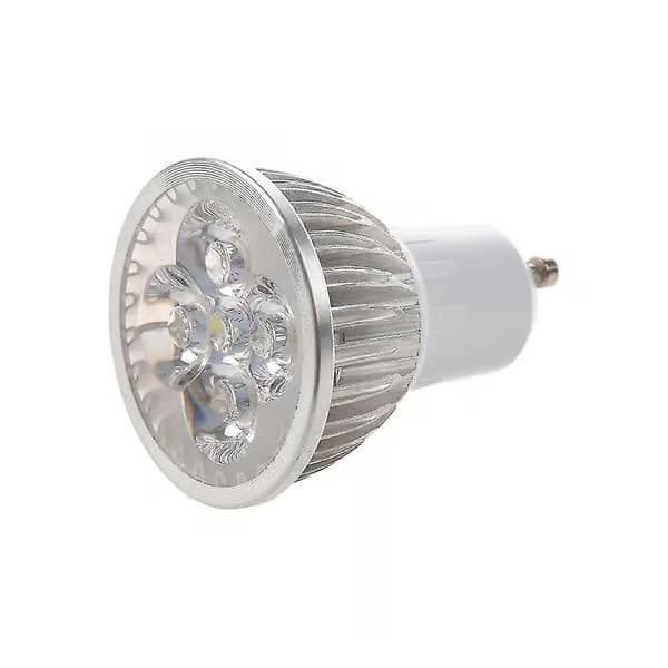 4 LED GU10 Lampe 4W Kjølig Hvit 85-265V