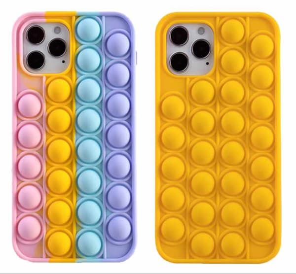 iPhone 11 / iPhone XR Skal - Pop it Fidget Bubbles Rosa