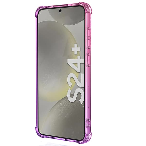 S24 Plus - Gradient Kudde TPU Skyddsfodral Rosa/Lila