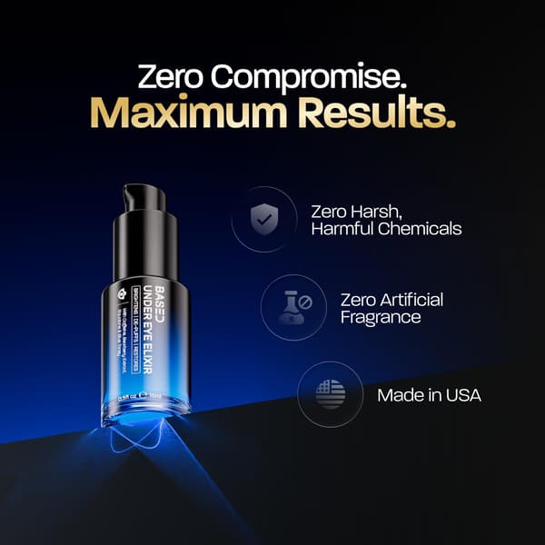 Under Eye Elixir, återfuktande och uppfriskande formula, enkel. Effektiv. Baserad. 0,5 fl oz, 1-pack