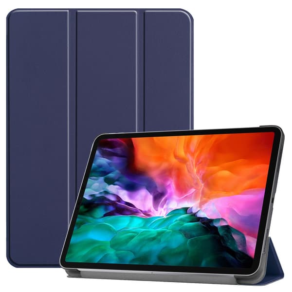 iPad Pro 12.9 5:e generationen (2021) Fodral Tri-fold Blå