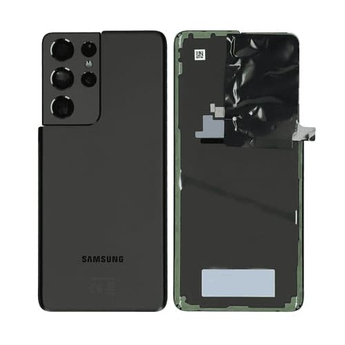 Samsung Galaxy S21 Ultra baksida med tejp - Phantom Black