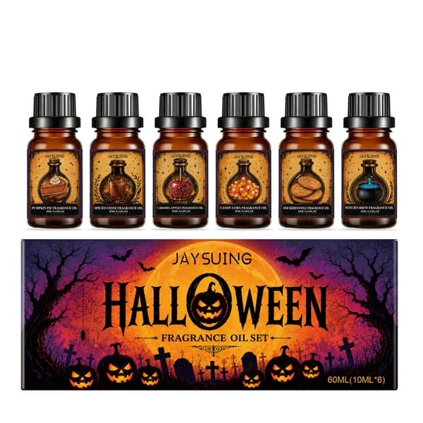 Halloween Aromaterapi Eterisk Oljeset, Halloween-tema Doftspridare Hem Aromaterapi Presentförpackning