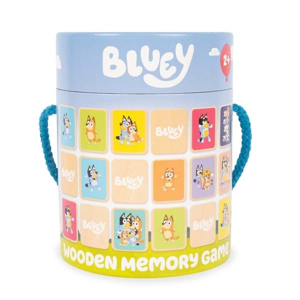 Bluey Memory i trä flerfärgad
