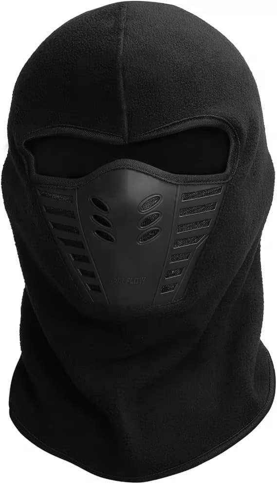 One Size - Sort Balaclava til Mænd - Airsoft Maske - Ansigtsvarmer -