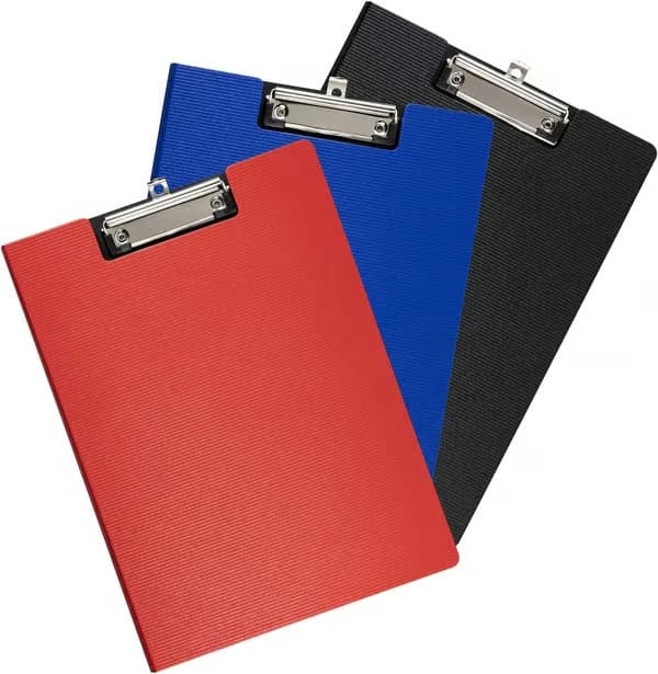 3-pack klippblock med lock, A4 plast vikbara klippblock