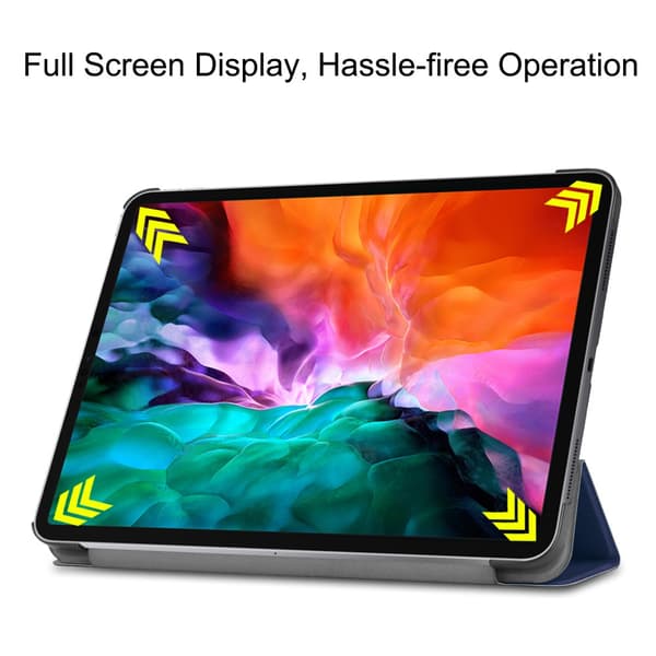 iPad Pro 12.9 5:e generationen (2021) Fodral Tri-fold Blå