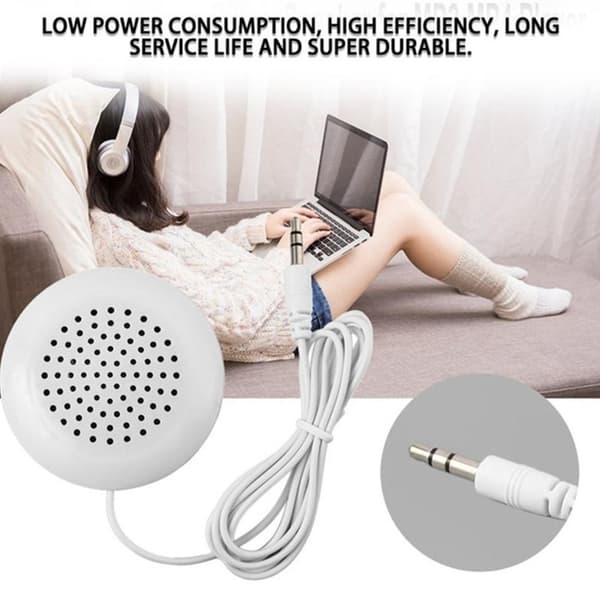 Kudde Högtalarpar Stereo Mini 3.5mm Plugg för Mobil Tablet CD