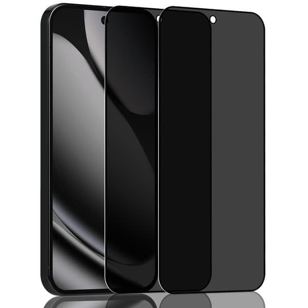 2-pack Google Pixel 10 Pro XL Sekretess Skärmskydd - Härdat Glas 9H - Superkvalitet 3D