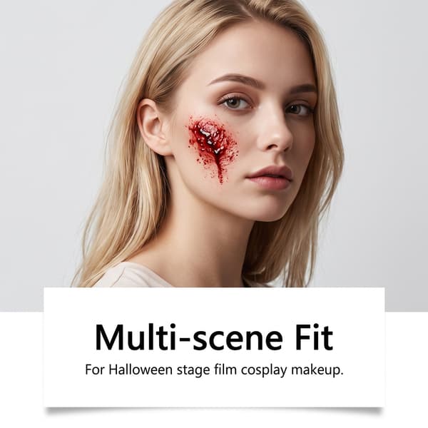 Realistisk blod- og gore-maling til Halloween-kostumefest