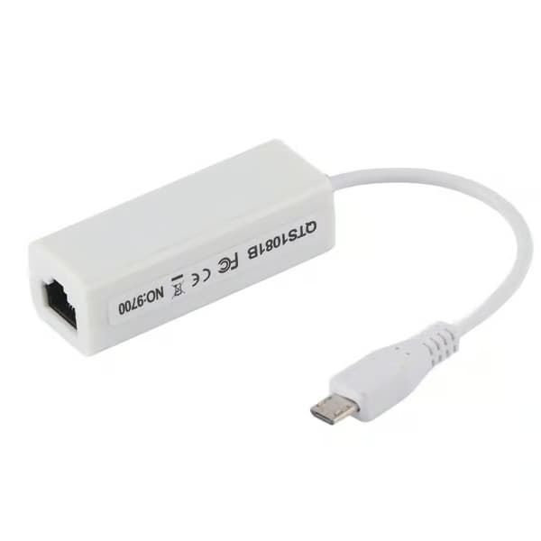 Nettverkskortadapter Micro USB til RJ45 Ethernet-port for Raspberry Pi Zero 1.3/W hovedkort