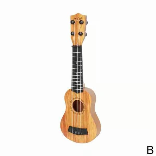 Klassisk Ukulele Akustiskt Instrument Ukulele Hawaii Gitarr Brun En storlek