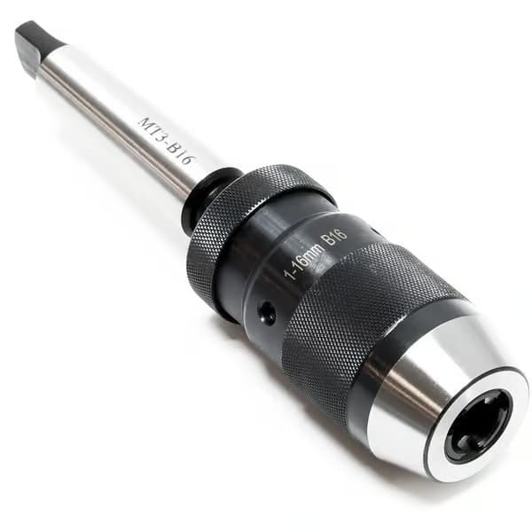 3 - B16 borechuck med 16 mm spennvidde Integrert Morse-nøkkel