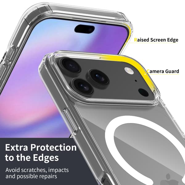 iPhone 17 Pro Magnetiskt Mobilskal Magsafe-kompatibelt Transparent