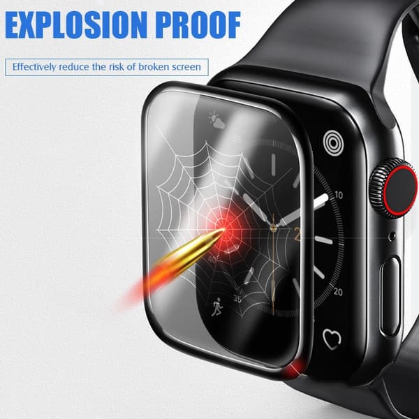 Skärmskydd - Apple Watch 42mm - Heltäckande Glas Transparent