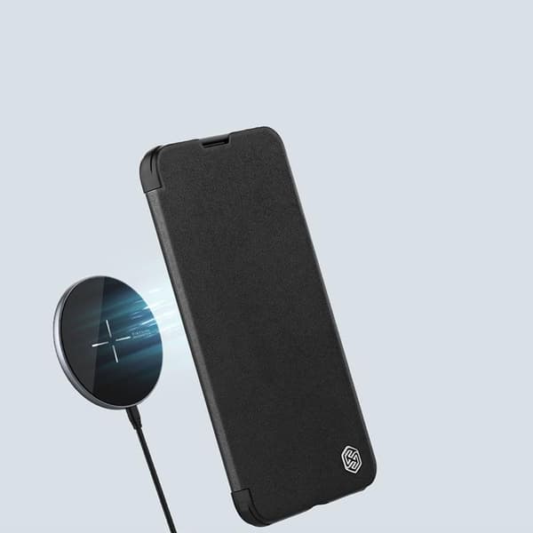 Nillkin iPhone 14 Plus Plånboksfodral Qin Cloth Pro - Blå Blå