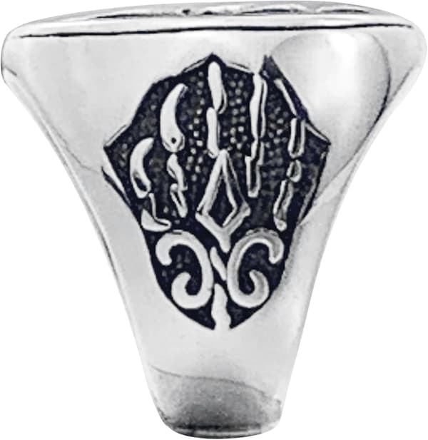 Herr Vargring Rostfritt Stål Ring Viking Ring Mode Jägare Varg Huvud Ring Herrpresent