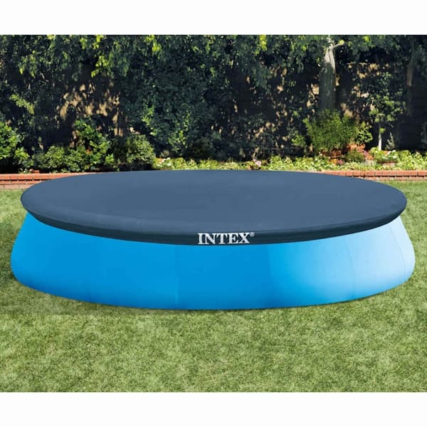 INTEX Poolskydd runt 457 cm Blått
