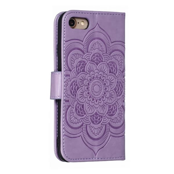 iPhone 7/8/SE (2020/2022) - Mandala Plånboksfodral - Lila Lila