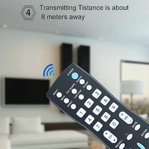GXCC för Sanyo TV-fjärrkontroll infraröd ersättning stöder 10m räckvidd