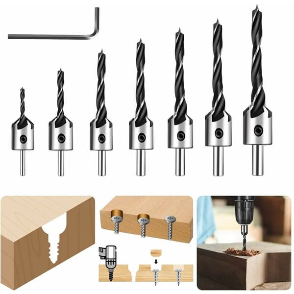 Forest Wood Countersink, HSS Countersink Drill Wood Counter