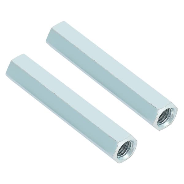 Lång Hex Kopplingsmutter, 2st Kolstål Kopplingsmuttrar M8 X 66 Lång Stångmutter Hex Kopplingsmutter Hexagonal Hylsa Distans Gängad Stång Pinnbult