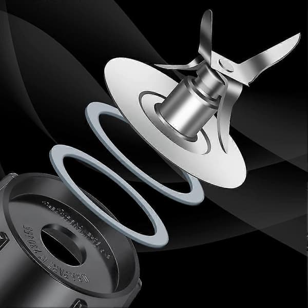 Reservedele til Osterizer Blender, 4-punkts knivsamling med 2 stk. gummipakning 49 Silver  Black