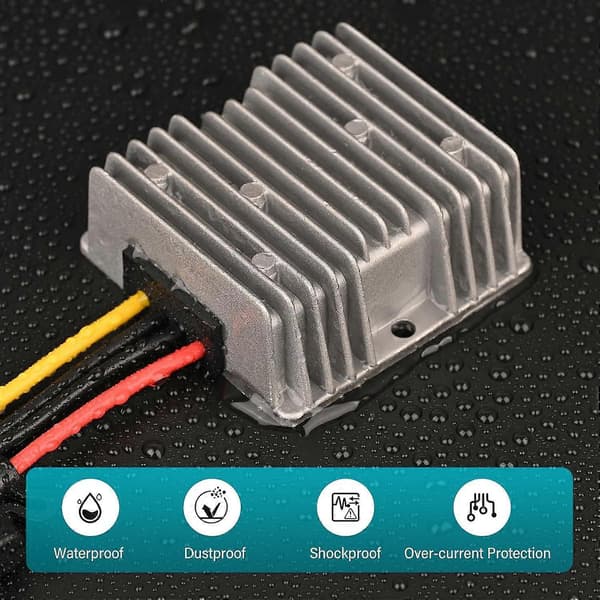 DC18V-60V til 12V Konverter 20A 240W Golfbil 24V 36V 48V Nedtrapping til 12V