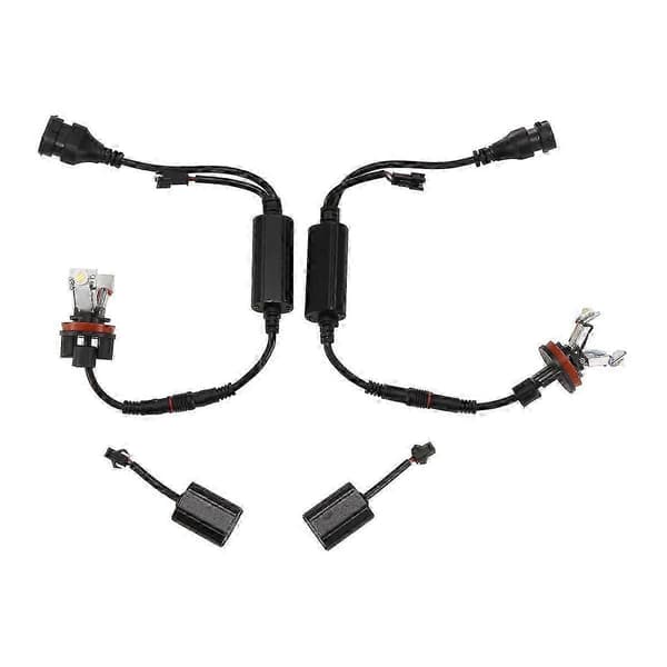 2 stk. bil LED Angel Eye lys 6000K H8 lyspære for E82 E87 E90 E91 E92 M3 E93 E60 E61 E63 E70 X5 E71 X6 E89 Z4 Black