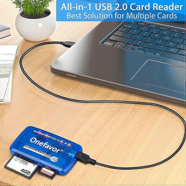 SmartMedia-kortlæser/-skriver, alt-i-én USB Universal Multi-kortadapter Slim Hub C