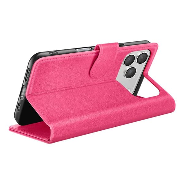 Plånboksfodral - ZANAÉ - iPhone 17 Pro Max - Fuchsia - Halkfritt - Videostöd Rosa