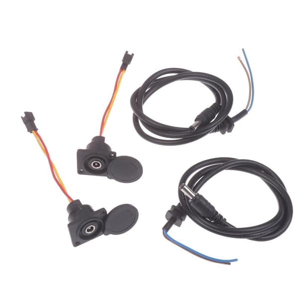 【13】DC2.1/ 2.5 Elsykkel Ladehode Li-ion batteri 36V/48V Ro DC25 set