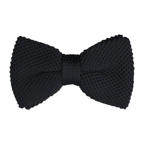 Mænds Forbundne Butterfly Justerbar Hals Solid Farve Strikket Butterfly
