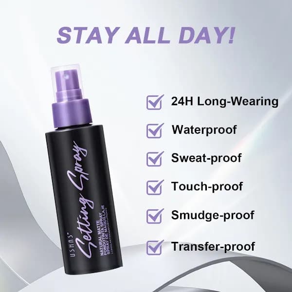 [13]Setting Spray for an Instant Matte Finish, Smudge-Proof, Oil-Controlling, Sweat-Resistant, and Transfer-Proof. 118ml