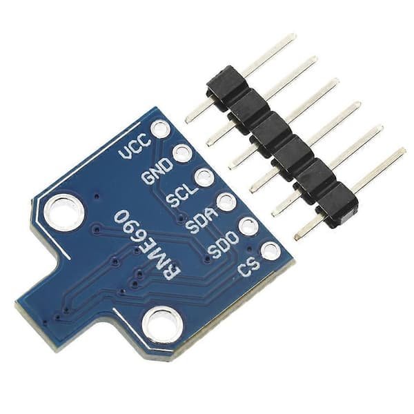 BME690 Gasmiljøsensormodul, 6-benet temperatur-, fugtigheds- og barometertrykmåleplade, I2C/SPI