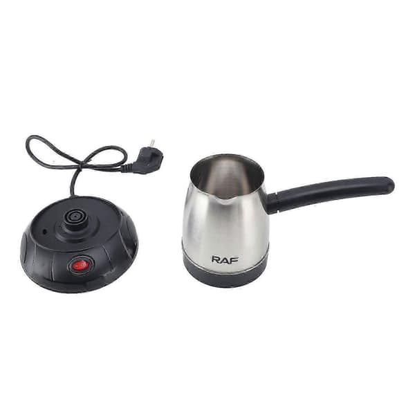 Elektrisk tyrkisk kaffetrakter 500 ml rustfritt stål avtakbart håndtak for kaffe te melk