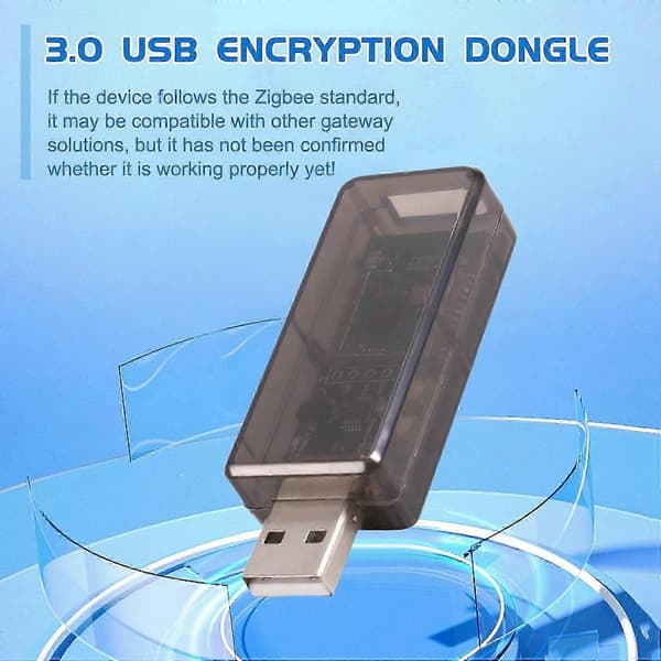Smart Home Automation Gateway & Analyzer ZigBee 3.0 USB-dongel Universal Open Source Hub för Home Assistant 2MQTT ZHA EZSP NCP Black