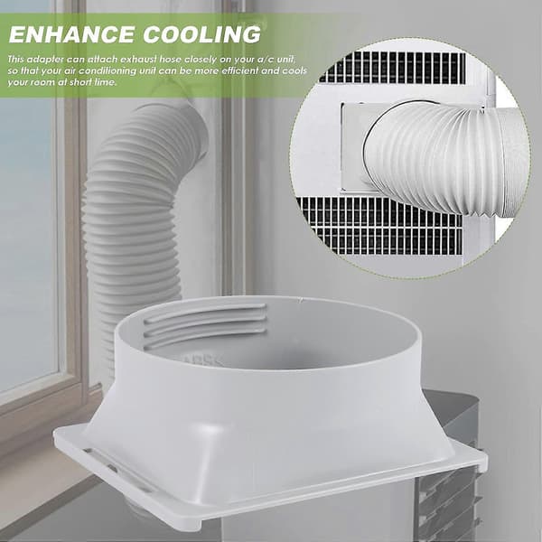 Bærbar Aircondition-udstødningsslangekobling Vindue Adapter A/C Enhed Rørforbindelsesdele & Tilbehør