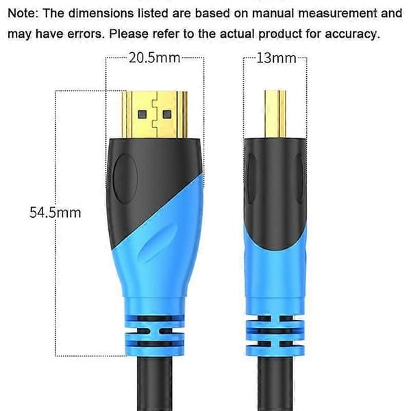 WG143 HDMI-kabel 2.0 TV-datakabel 0.5m Black Blue 1.5m