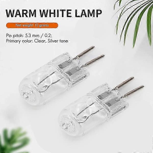 4 220V 35W G5,3-pinners strømforsyning dobbel halogenpære varmhvit Warm white