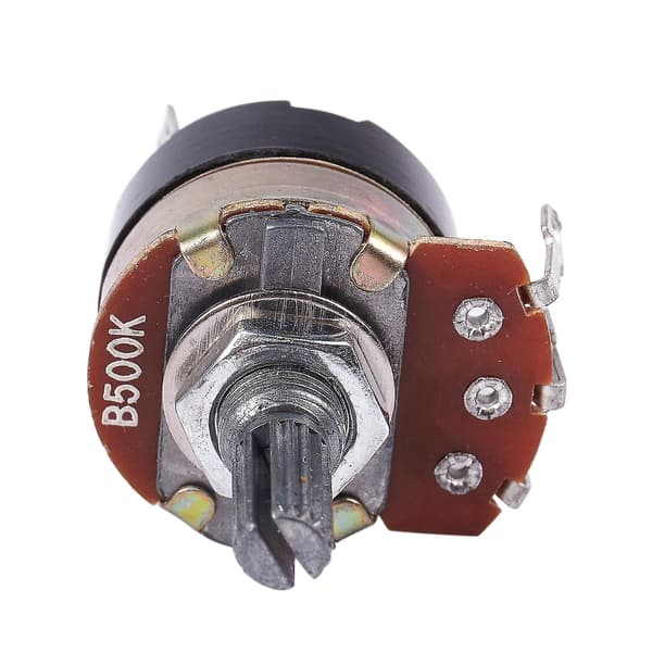 2 stk. 500k Ohm Enkel Lineær Potensiometer med Av/På-bryter