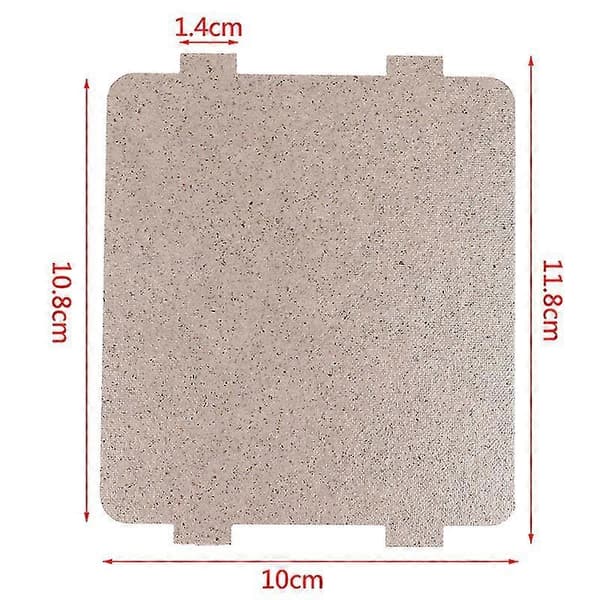 5 stk. 11,8 cm * 10 cm reservedele mikrobølgeovn plade