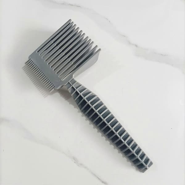 2 stk. barberkamme til salon ergonomisk buet positioneringskam til salonfrisering