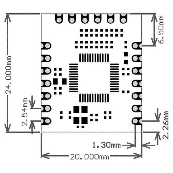 W5500-Io Ethernet-modul SPI til Ethernet-modul Anti-interferens Kompakt design Green