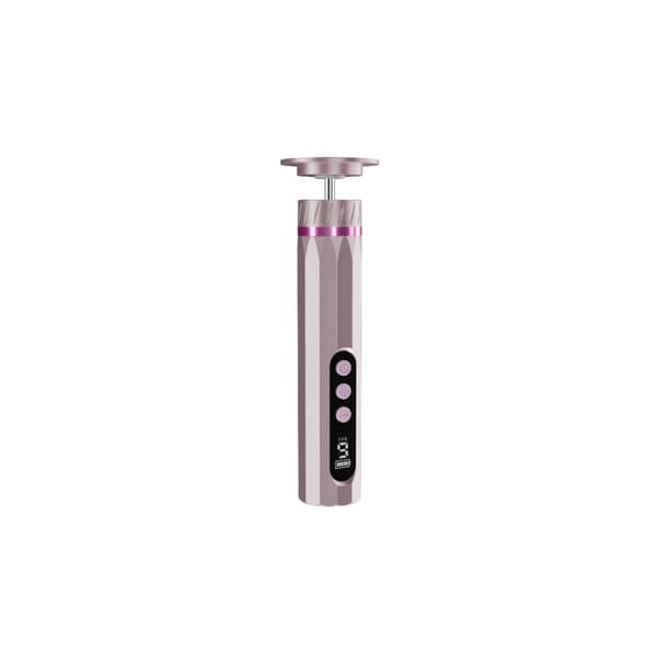 Electric Foot File for Calluses Compatible with Salon Equipment 9-Speed Rechargeable Pedicure Device with LED Display Forward/Reverse Replaceable Sanding Discs Pink 305