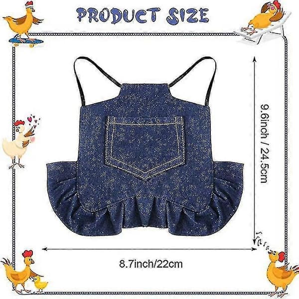 [13]3-pack Adjustable Chicken Saddle Chicken Jacket Hen Apron With Elastic Strap Poultry Protector For Small, Medium And Large Hens