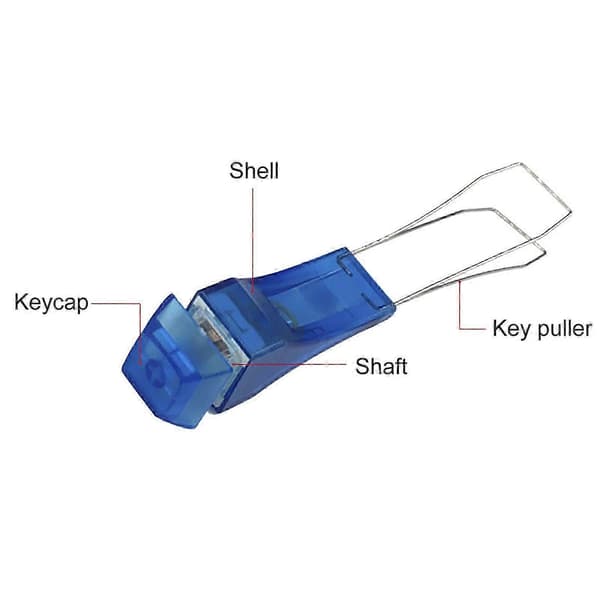 2-in-1 Tool Compatible with Metal Keyboard Cap Removal Compatible with Mechanical Keyboard