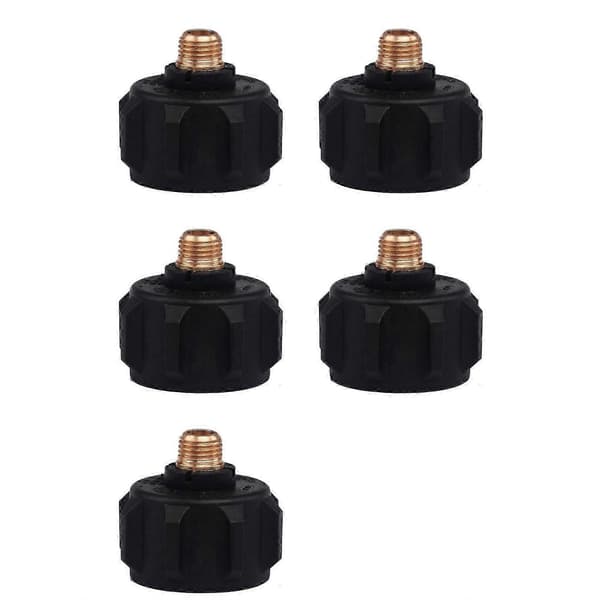 Säker propananslutning 5X QCC1 propanadapter gasregulatorventilkoppling med mutter 1/4 tums utvändig rörgänga