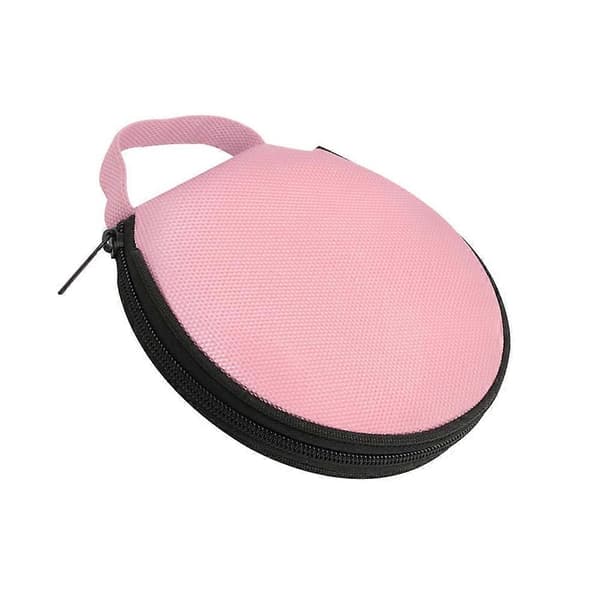 CD Case DVD Storage Water Resistant CD Holder Divider Folder Large Capacity 20-Disc DVD Storage Box for Car Home Travel Pink